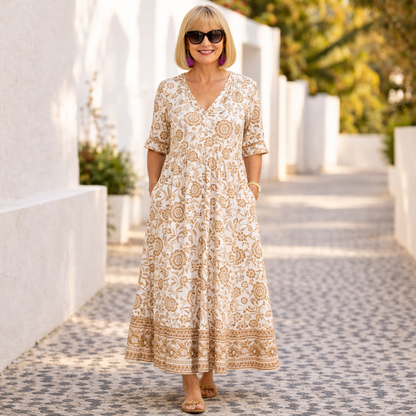 Elly | Vestido floral elegante con un toque de ligereza