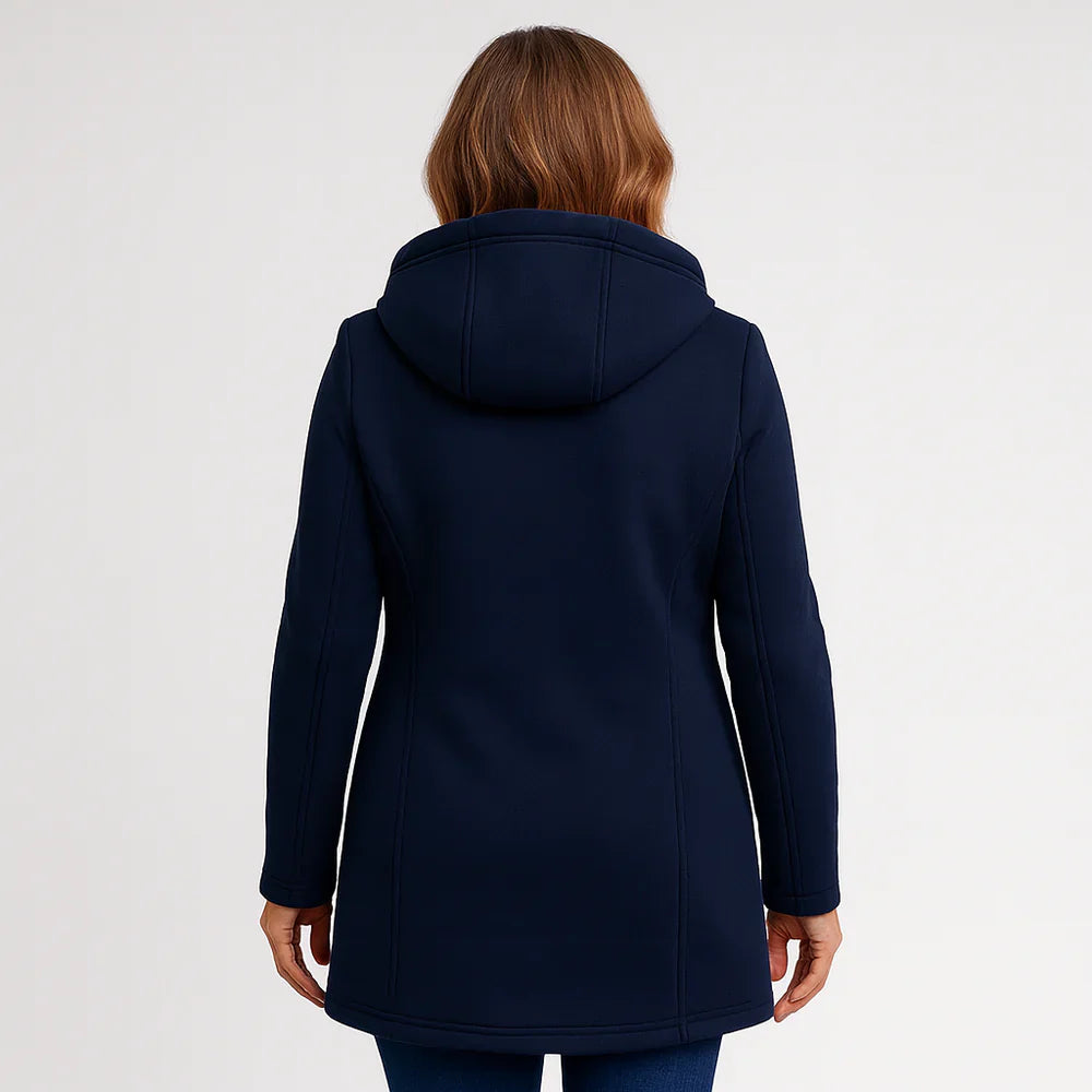 Eleonora™ – Abrigo de invierno con cremallera asimétrica