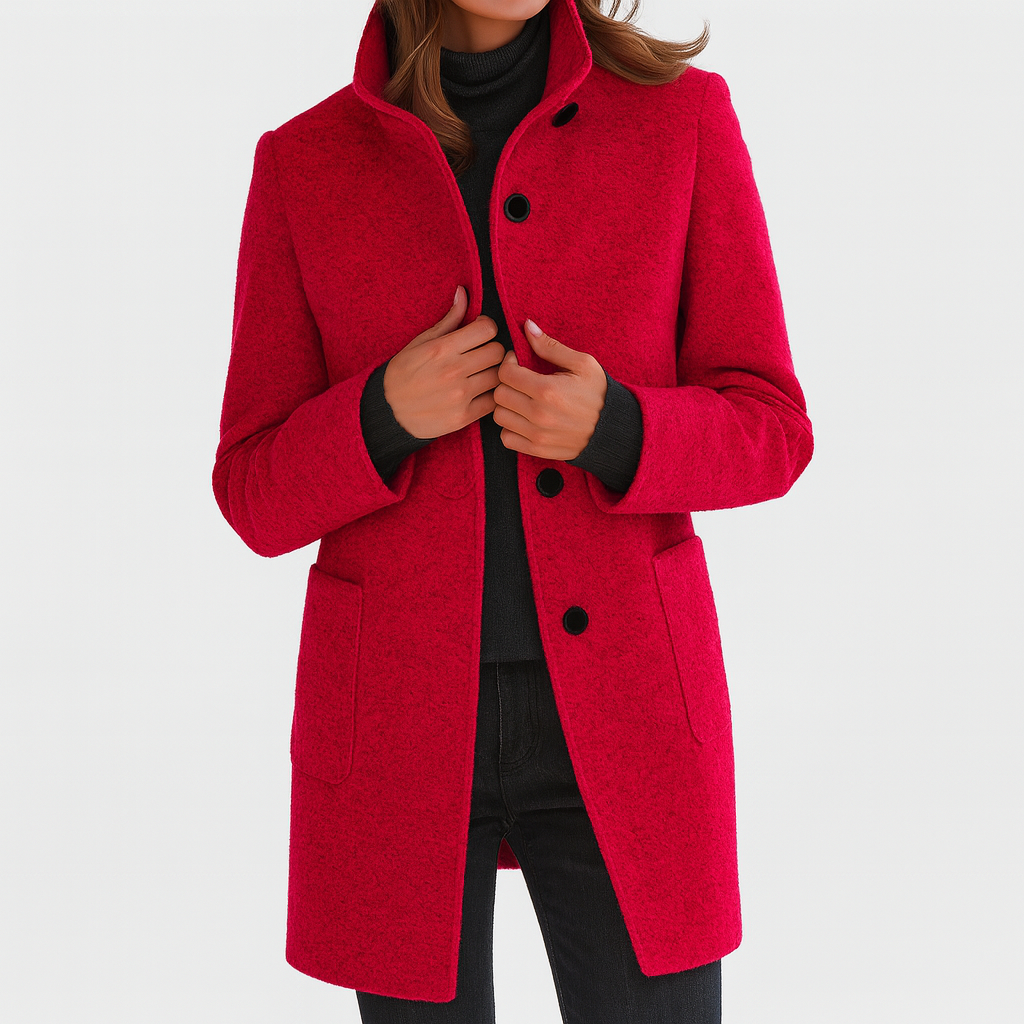 Lidia | Chaqueta de lana con cuello alto