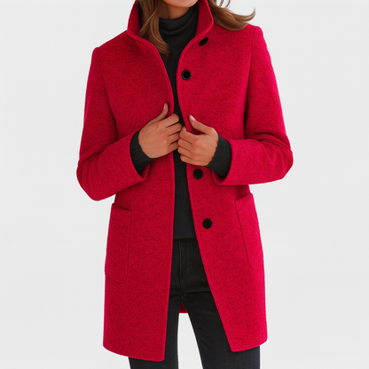 Lidia | Chaqueta de lana con cuello alto