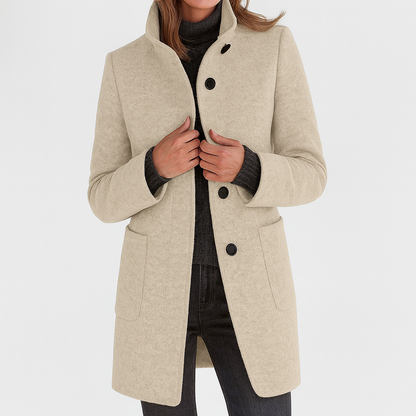 Lidia | Chaqueta de lana con cuello alto