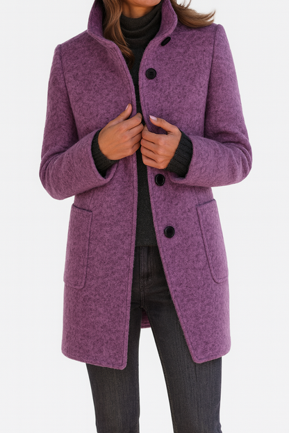 Lidia | Chaqueta de lana con cuello alto