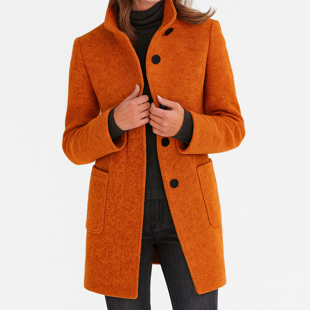 Lidia | Chaqueta de lana con cuello alto