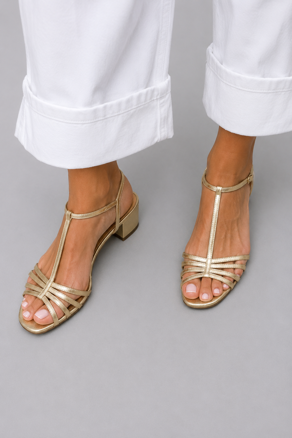 Allegra | Sandalias Doradas, Elegancia Cotidiana