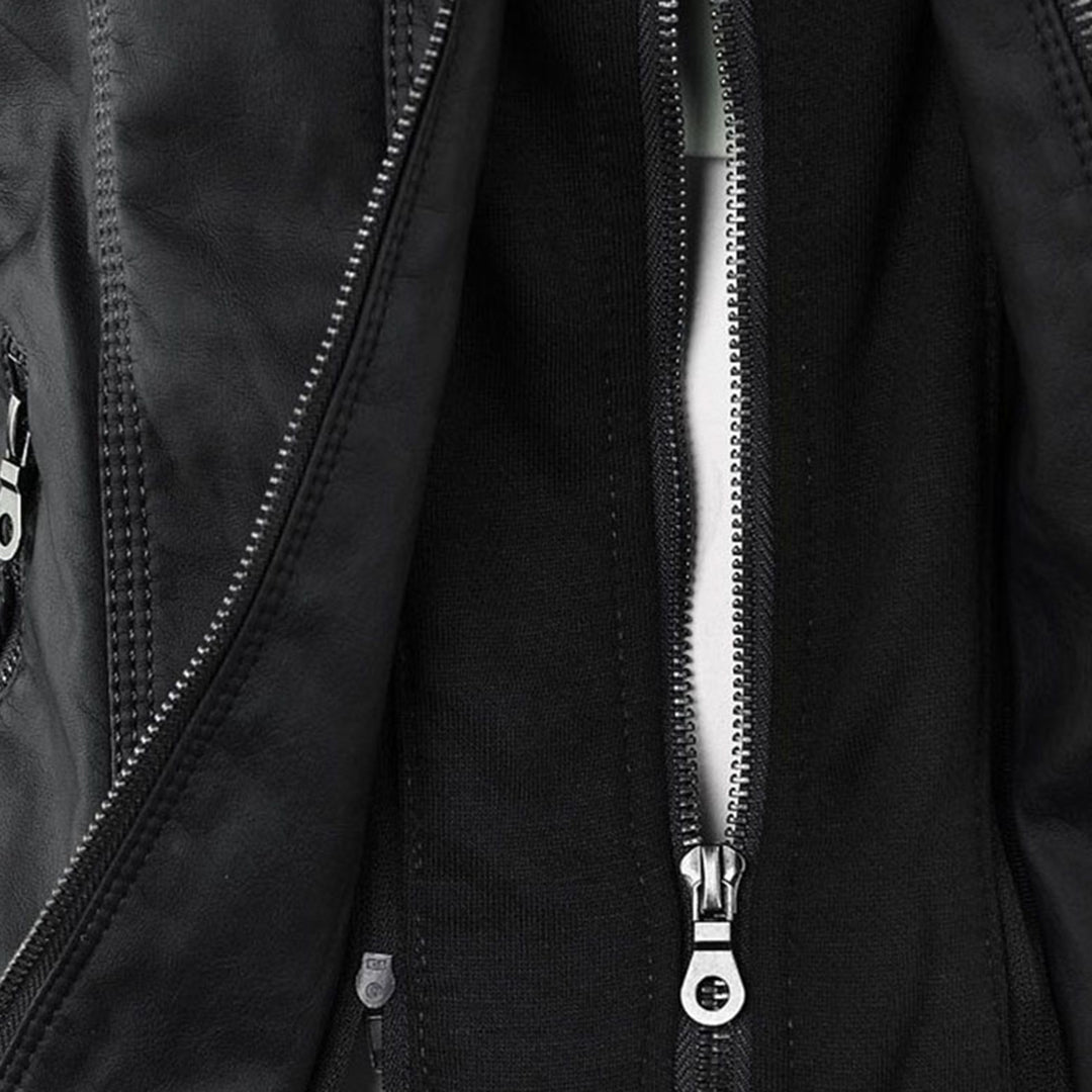 Marvella™ | Chaqueta de cuero elegante