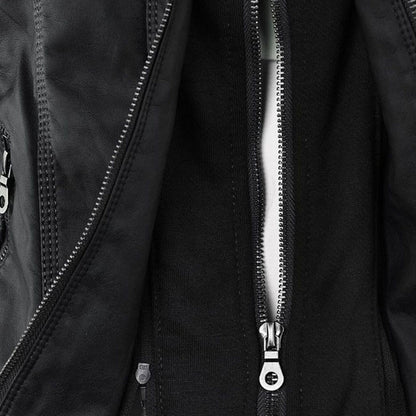 Marvella™ | Chaqueta de cuero elegante