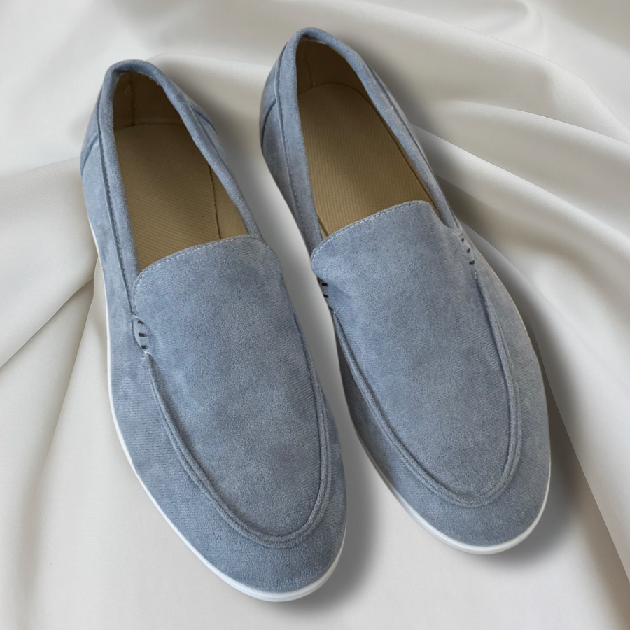 Mocasines elegantes de gamuza