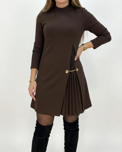 Silvia™ | Vestido Elegante con Paneles Plisados