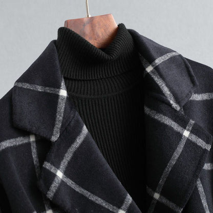 Silvara | Abrigo Elegante a Cuadros de Lana