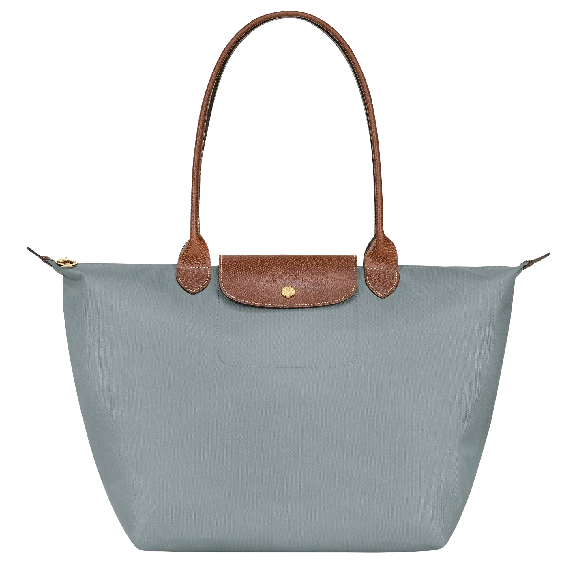 Longchamp - Bolso tote Le Pliage grande, acero