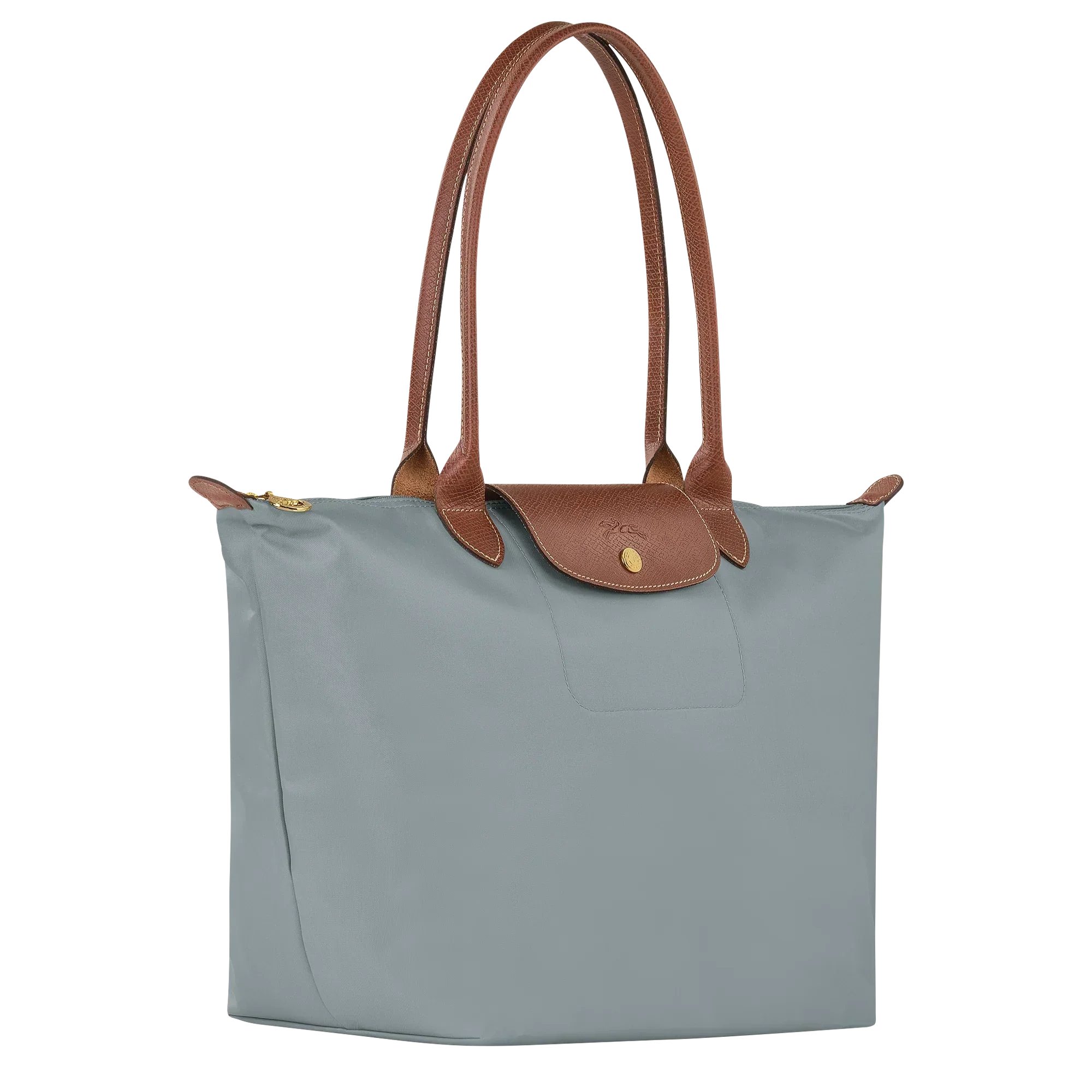 Longchamp - Bolso tote Le Pliage grande, acero