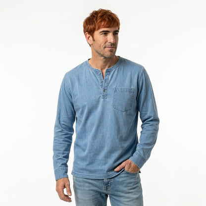 Frederico™ | Camiseta Henley Vintage