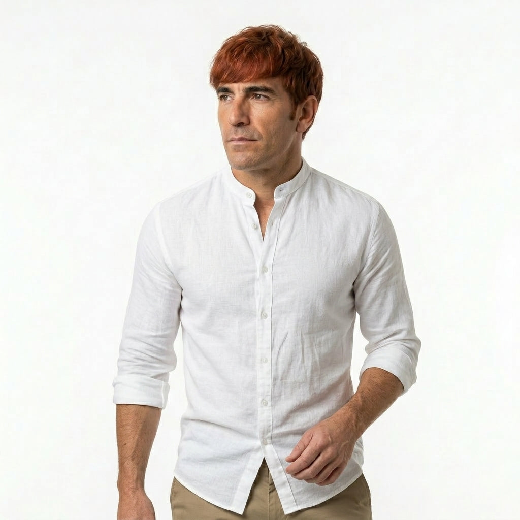 Camisa de lino transpirable