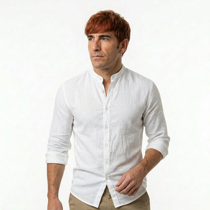 Camisa de lino transpirable