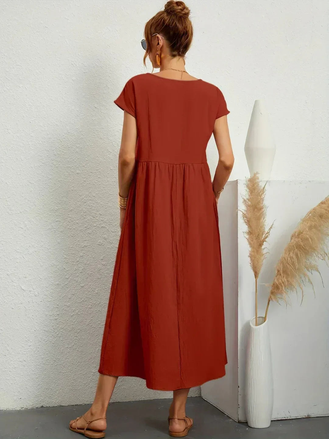 Gabrielle | Vestido Midi Elegante y Fluido