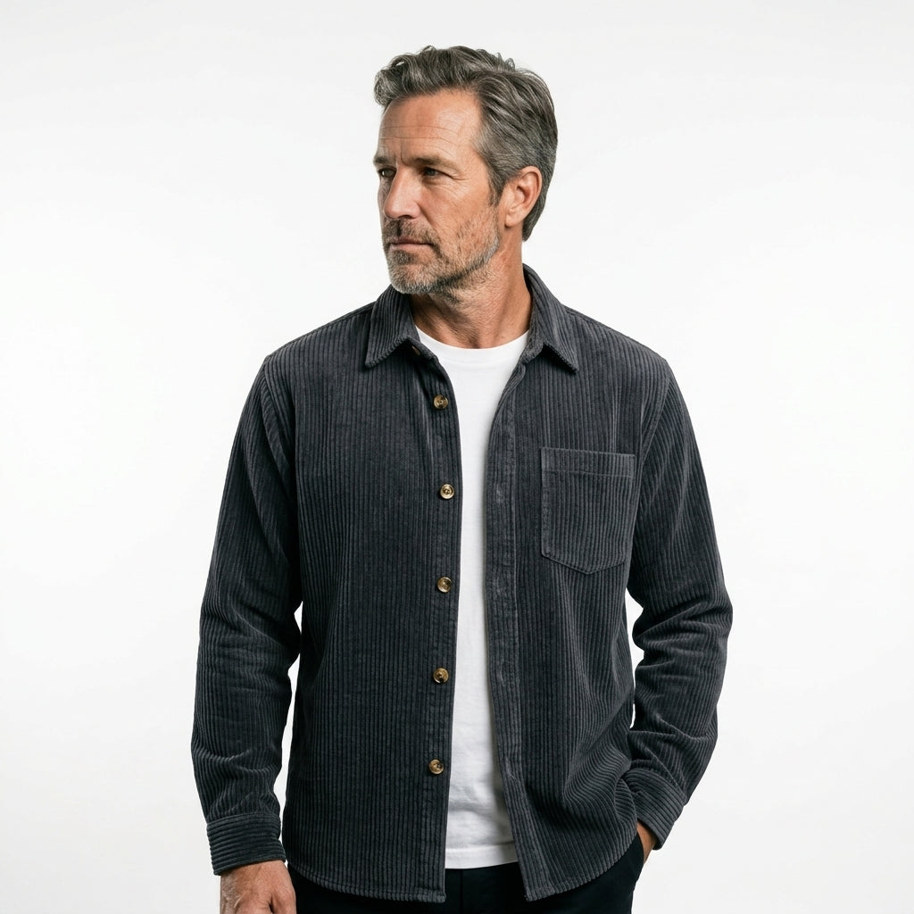 LONDON | Sobrecamisa de pana suave