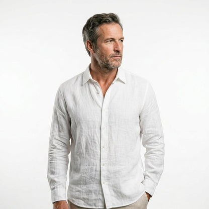 Camisa casual de lino