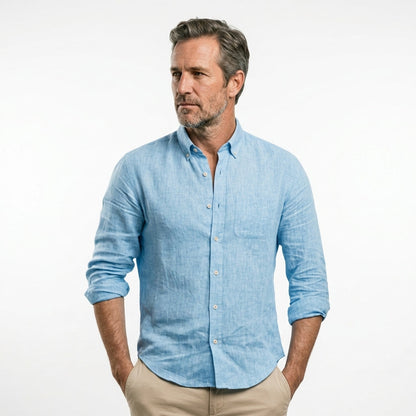 Camisa de lino transpirable