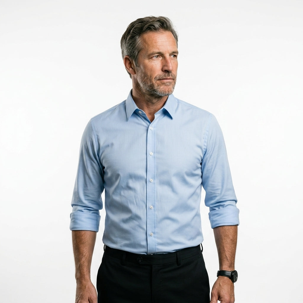 Mitchel™ | Camisa elástica sin arrugas para hombre