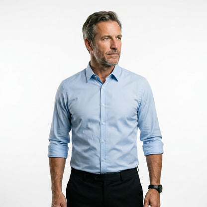 Mitchel™ | Camisa elástica sin arrugas para hombre
