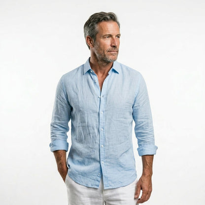 Elegante camisa de lino
