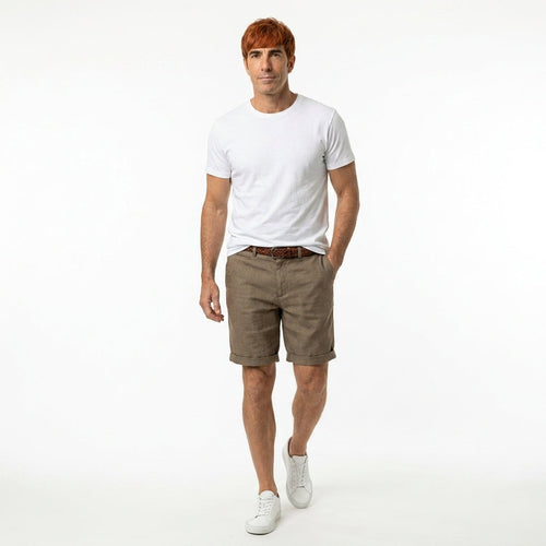 Pantalones cortos de lino Lisbo