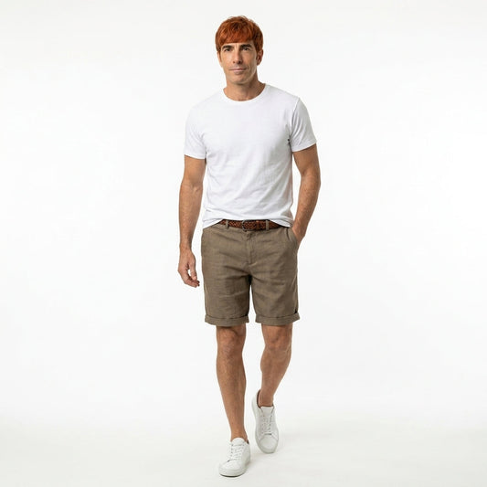 Pantalones cortos de lino Lisbo