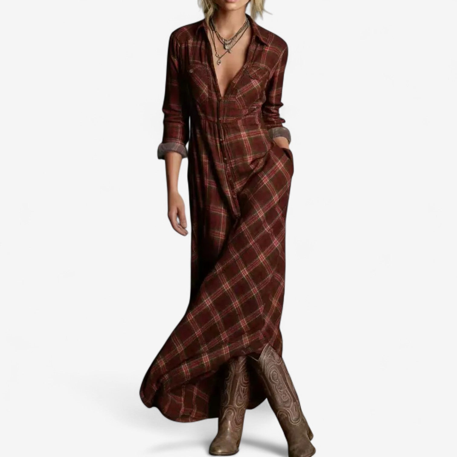 Julia | Vestido Camisero Maxi