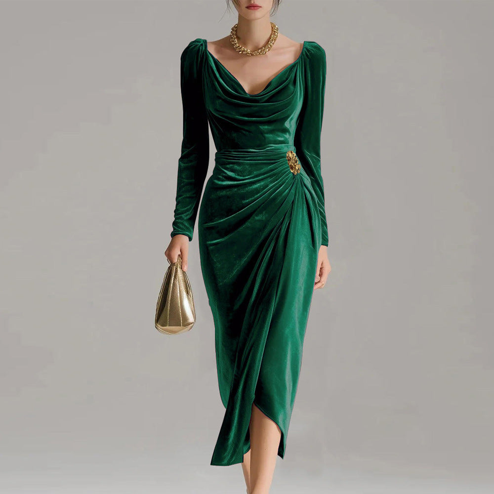 Martina | Vestido Midi Terciopelo