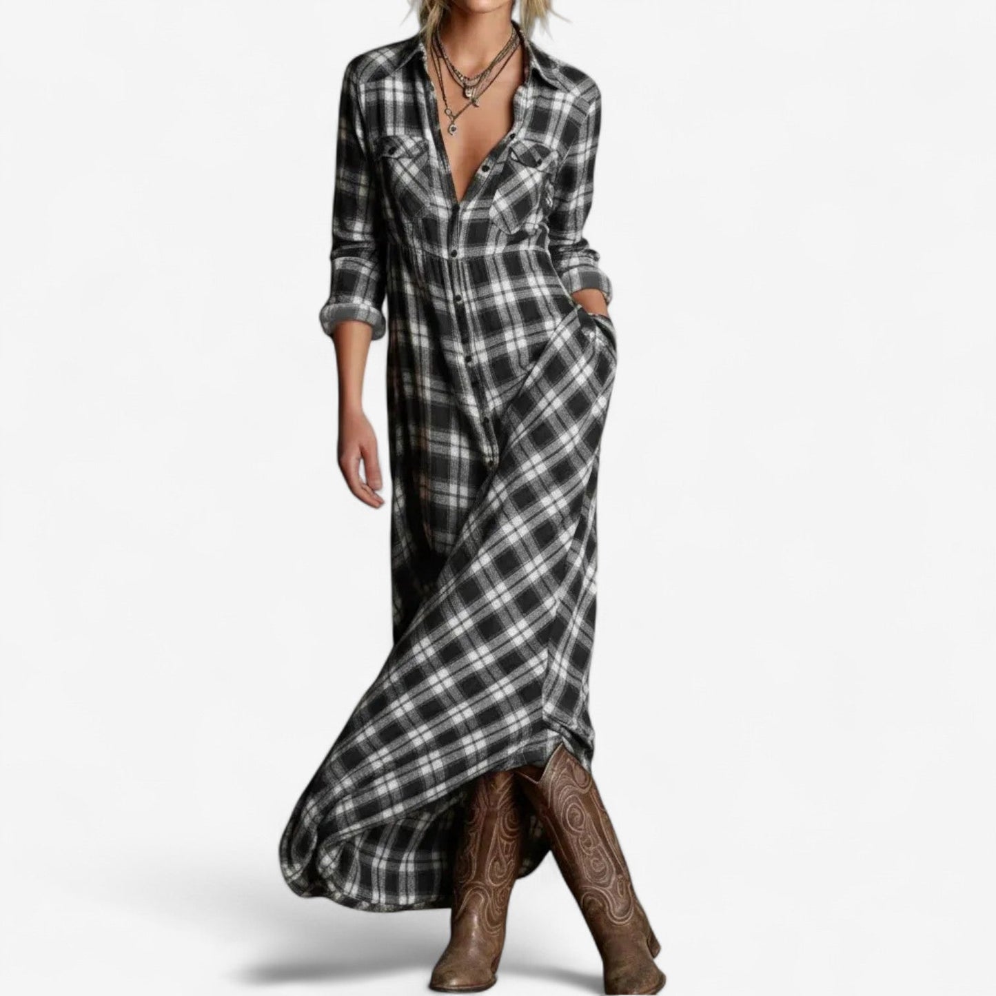 Julia | Vestido Camisero Maxi