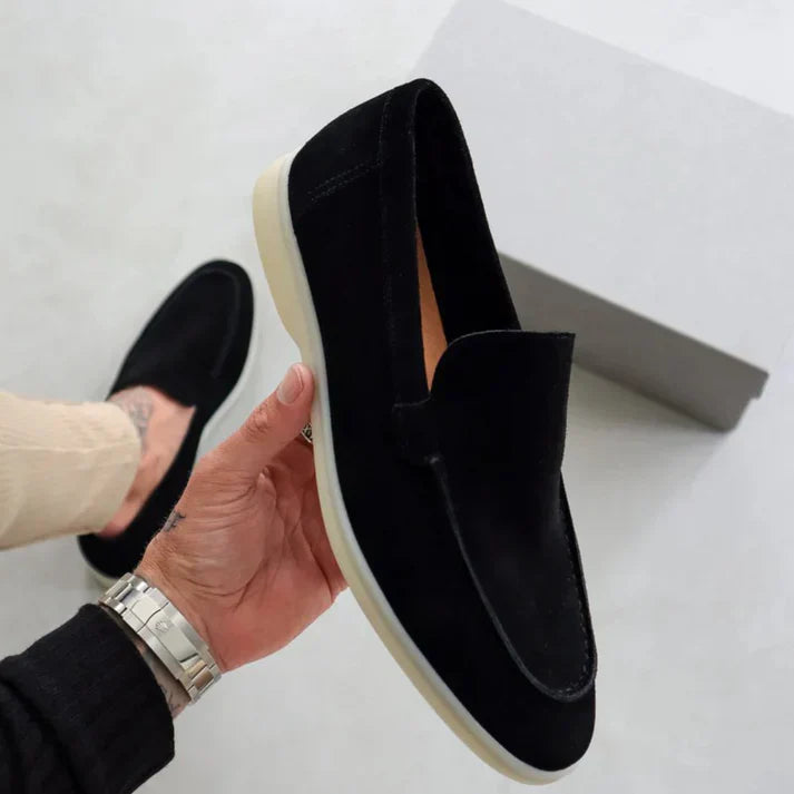 Mocasines elegantes de gamuza