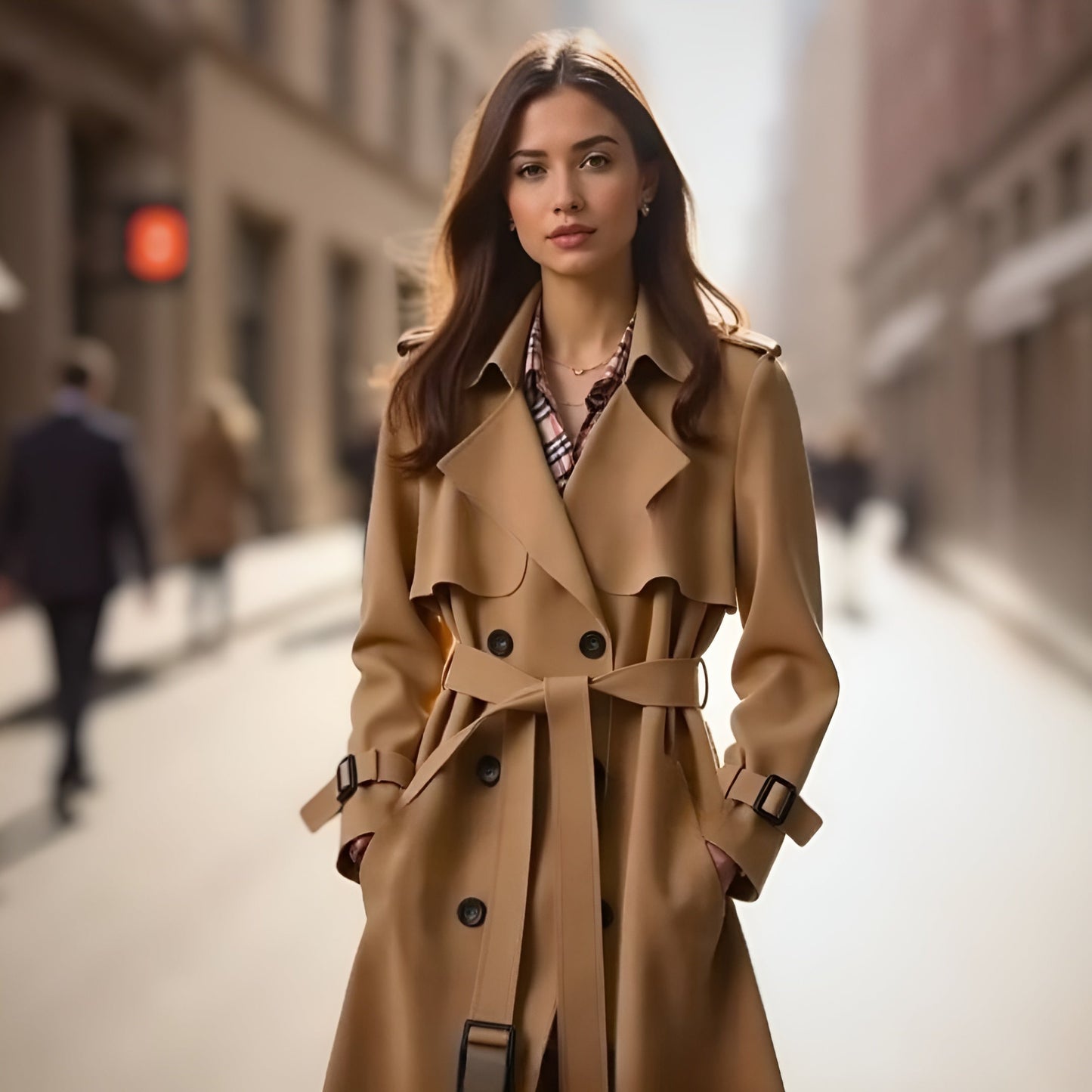 Alina | Gabardina Elegante Otoñal