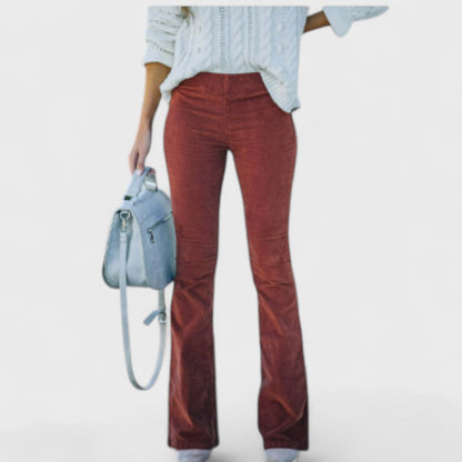 María | Pantalones acampanados terciopelo