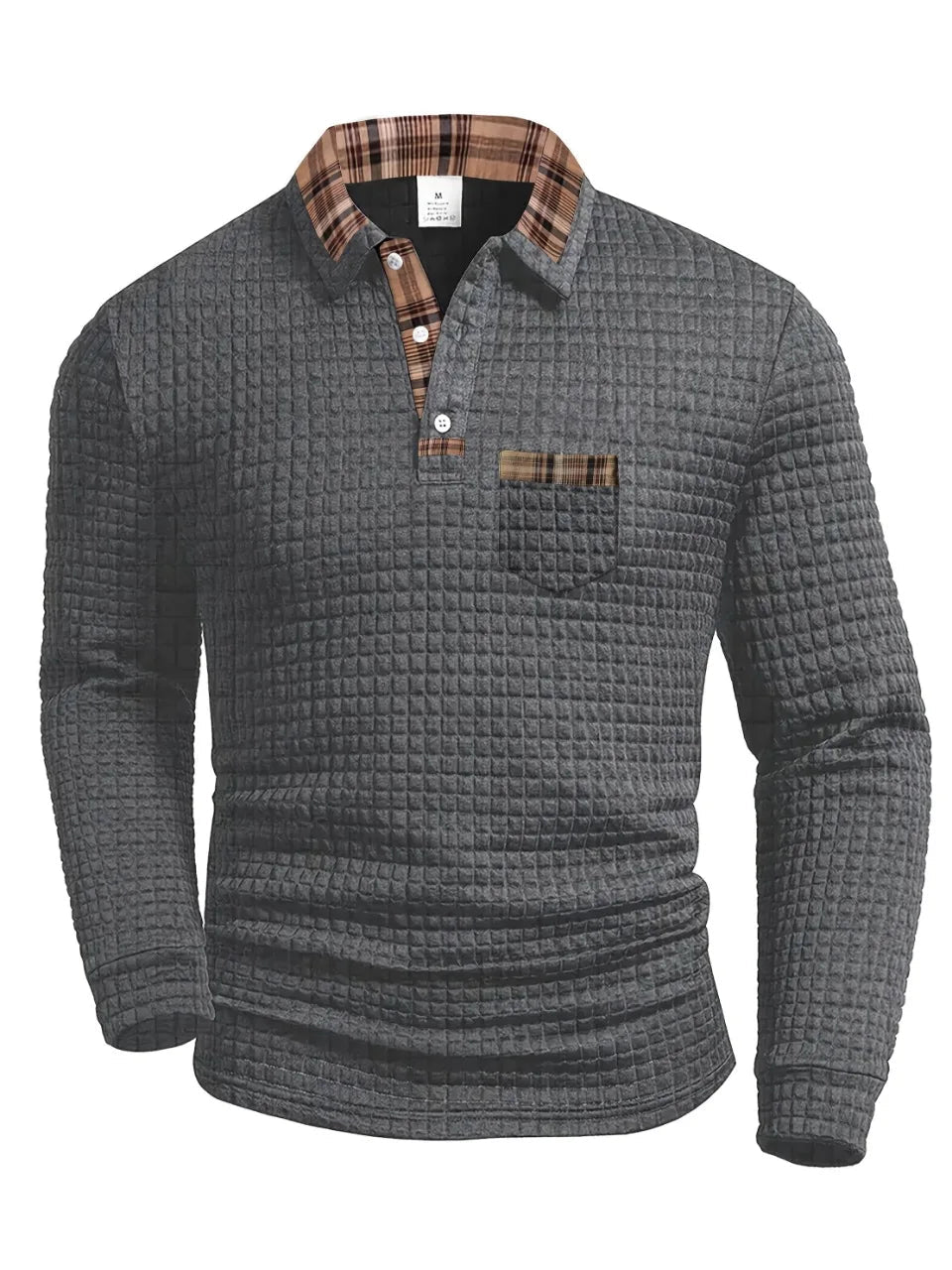 Mario™ | Polo de estilo urbano gris