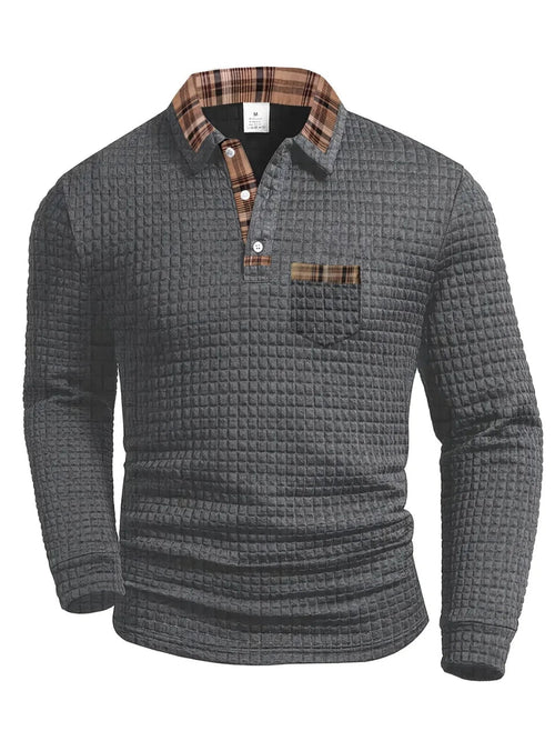 Mario™ | Polo de estilo urbano gris