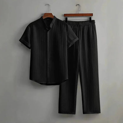 Urko - Conjunto de manga corta con detalles en bambú