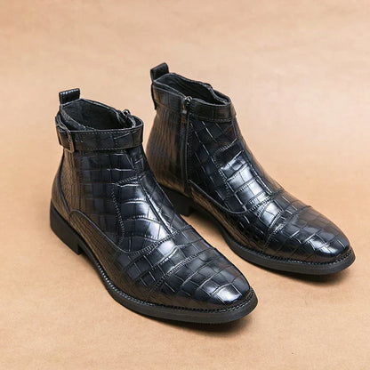 Dylan | Botines con hebilla de cuero sintético