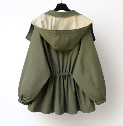 Mariel | Chaqueta con Capucha Bicolor