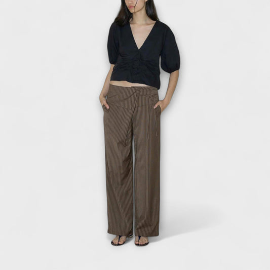 Raquel | Pantalón Rayas Plisado