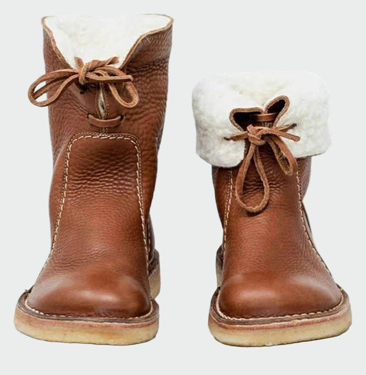 Elena | Zapatos piel impermeables lana
