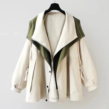 Mariel | Chaqueta con Capucha Bicolor