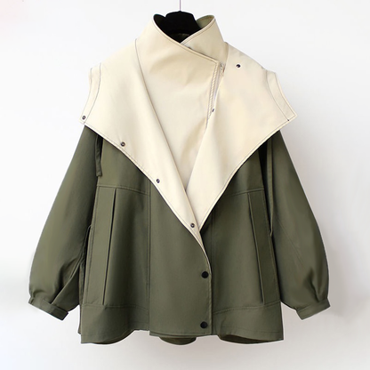Mariel | Chaqueta con Capucha Bicolor