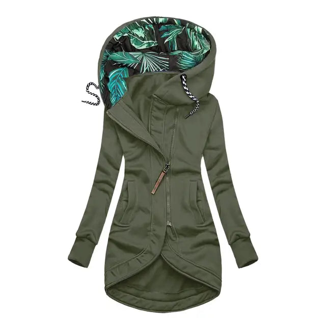Eleonora™ – Abrigo de invierno con cremallera asimétrica