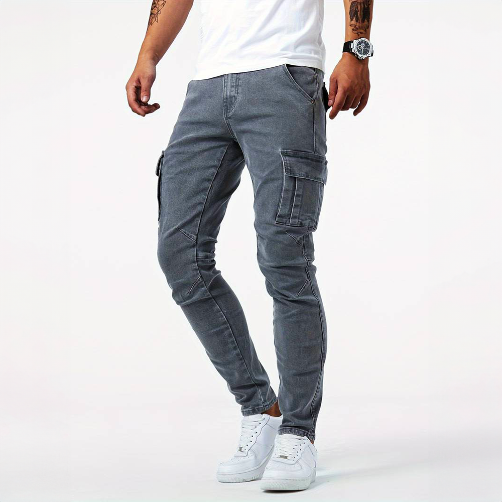 Vandeli™ | Jeans cargo elásticos
