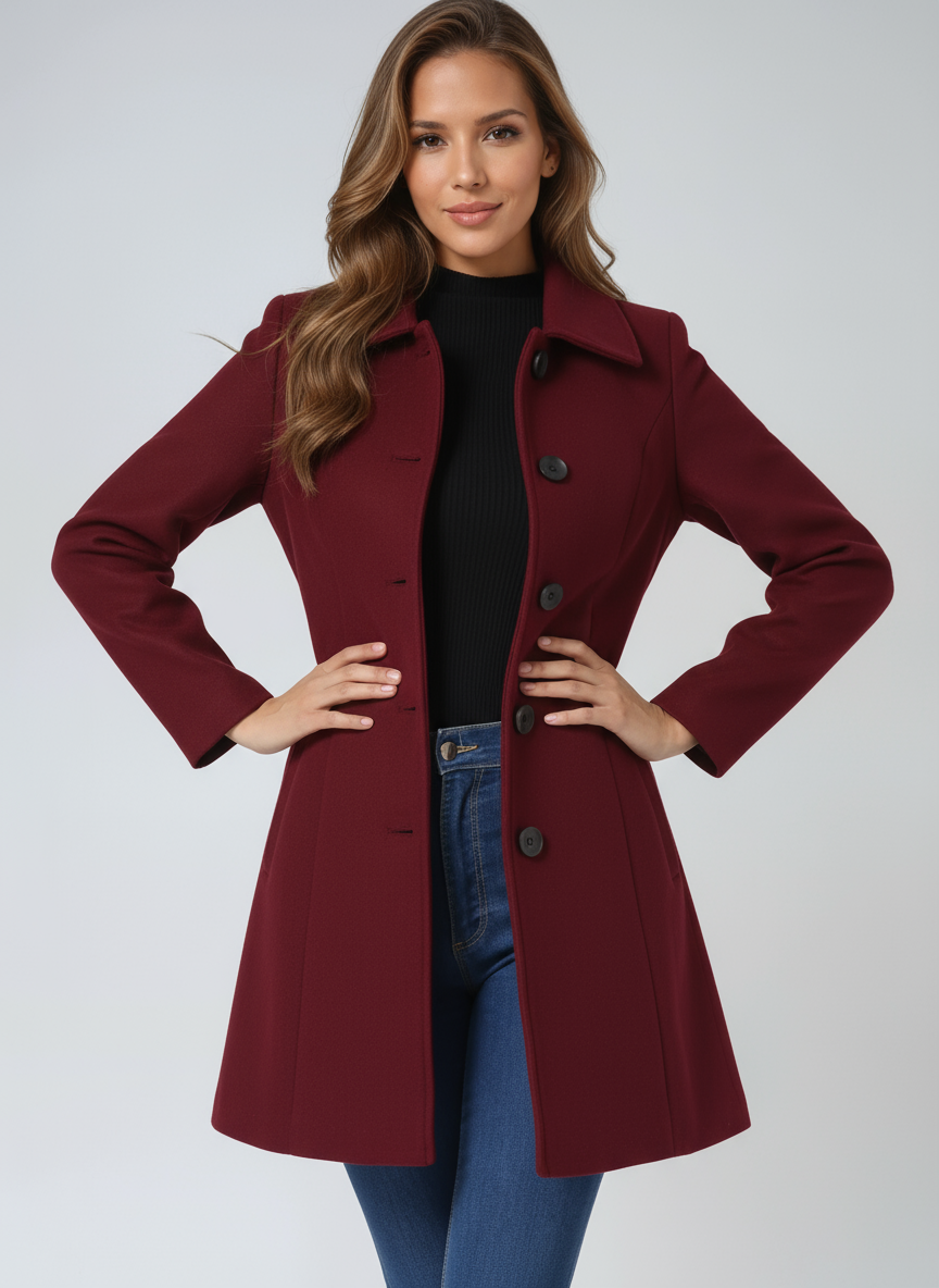 Élise™ | Abrigo Clásico de Invierno con Corte Elegante