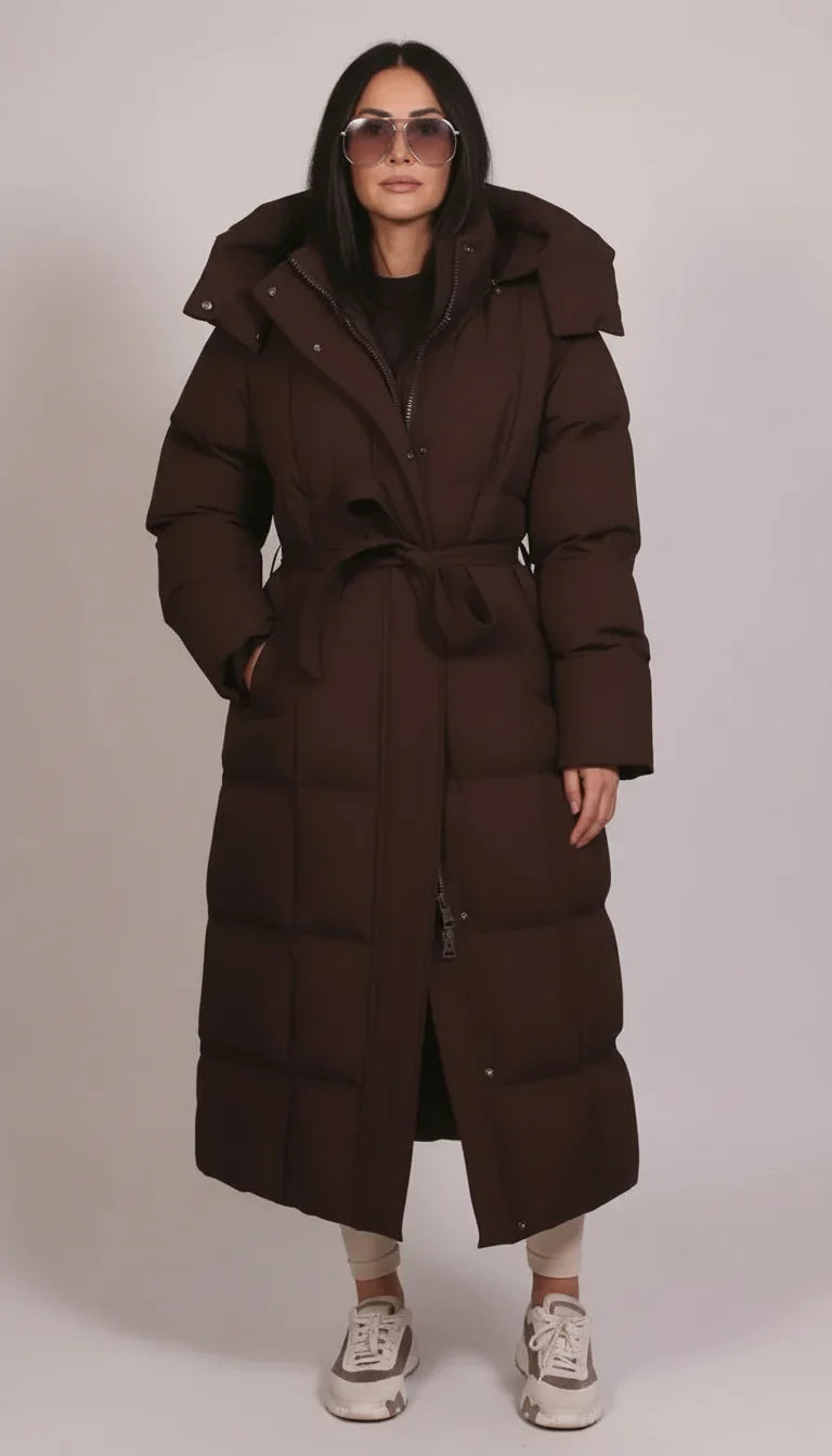 Eliza™ | Abrigo Puffer Largo de Lujo