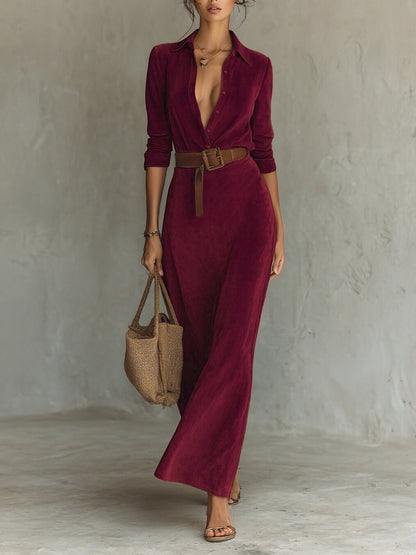 Natalia | Vestido Maxi Ante Chic