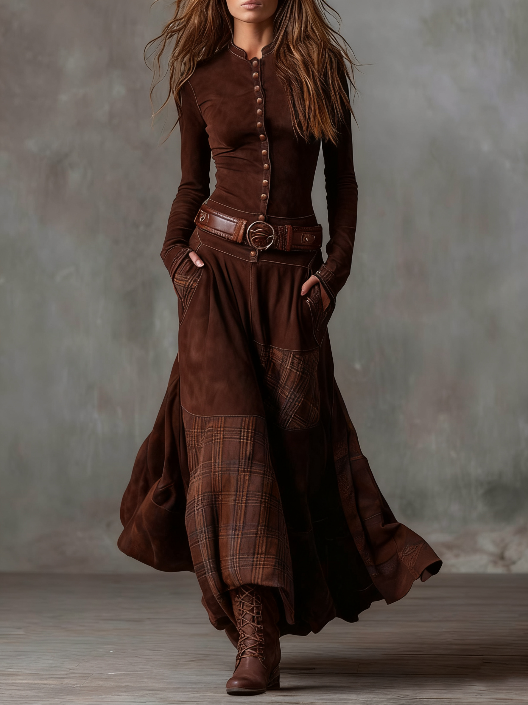 Ángela | Vestido Mini Ante