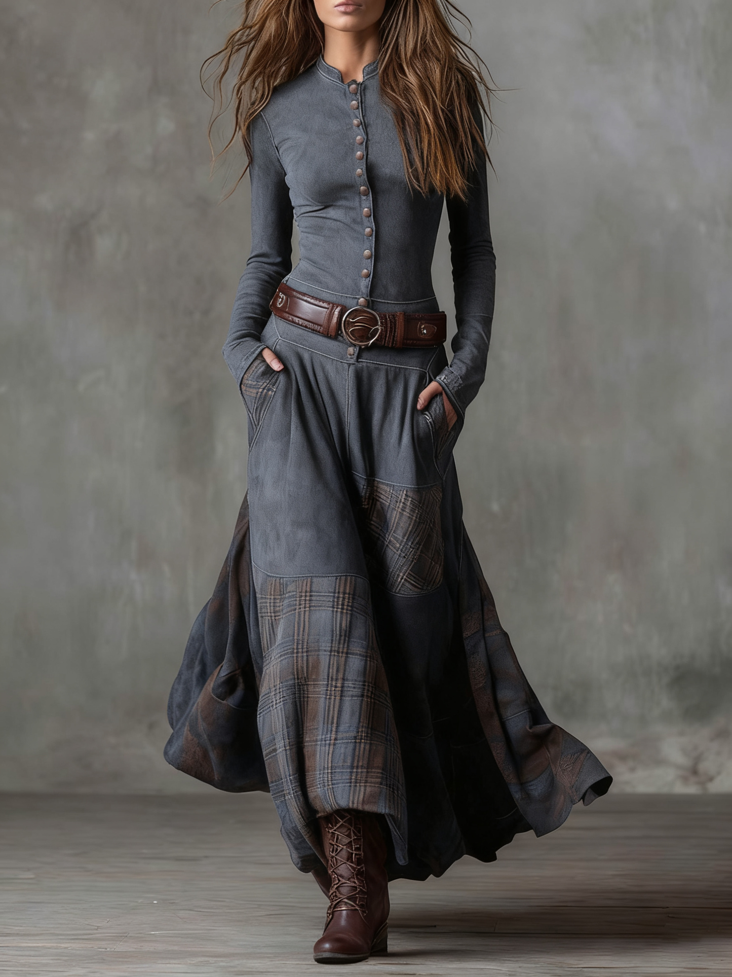 Ángela | Vestido Mini Ante