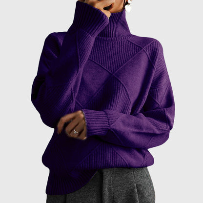 Angela | Suéter de invierno suave con elegante estampado gráfico
